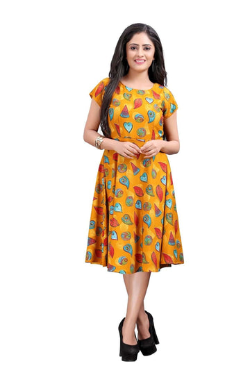 Attractive Printed American Crepe Kurti